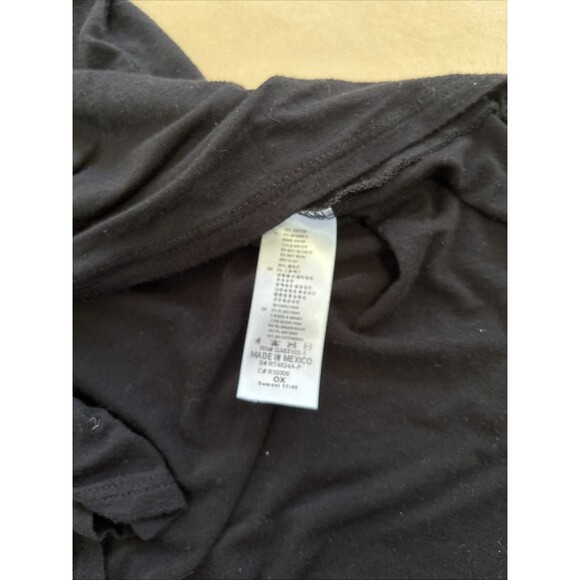 Forever 21 Short sleeve Shirt Top Womens 0XL Black Minimalist Basic - Picture 6 of 9